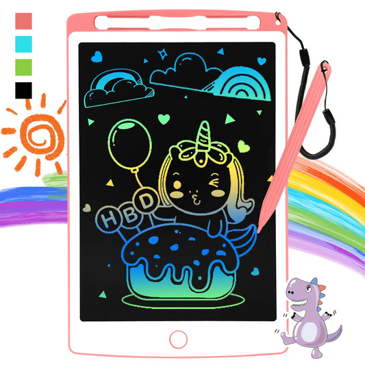 LCD Writing Tablet, 8.5 Inch Electronic Graphics Tablet, Drawing Board Writing Tablet, Drawing Pad, Toys for Boys and Grils, Christmas Gifts for Kids and Adults Pink